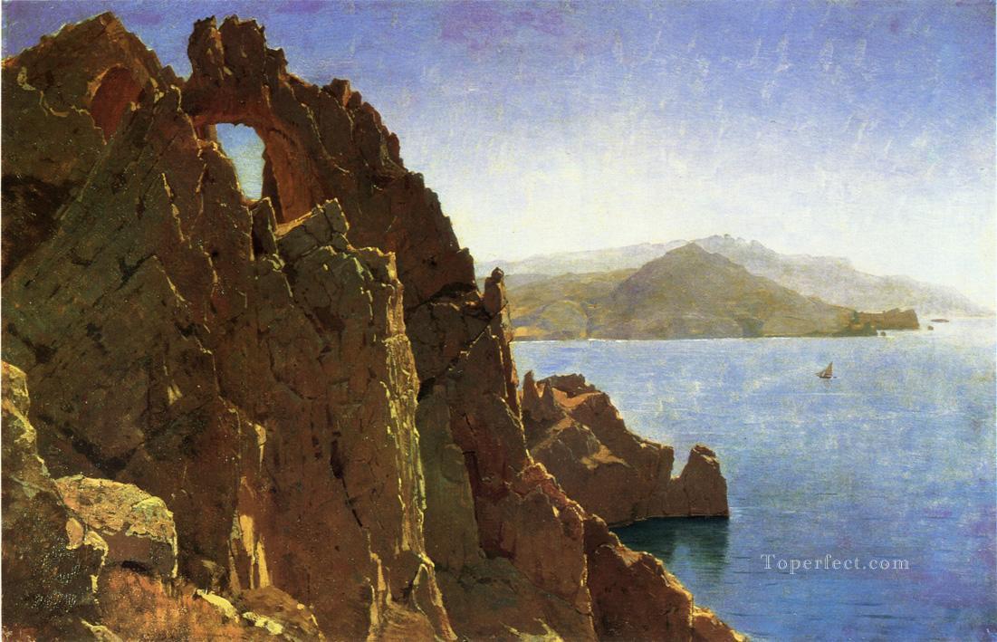 自然なアーチカプリの風景 ルミニズム ウィリアム・スタンリー・ハセルティン油絵